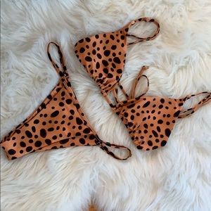 Animal print bikini